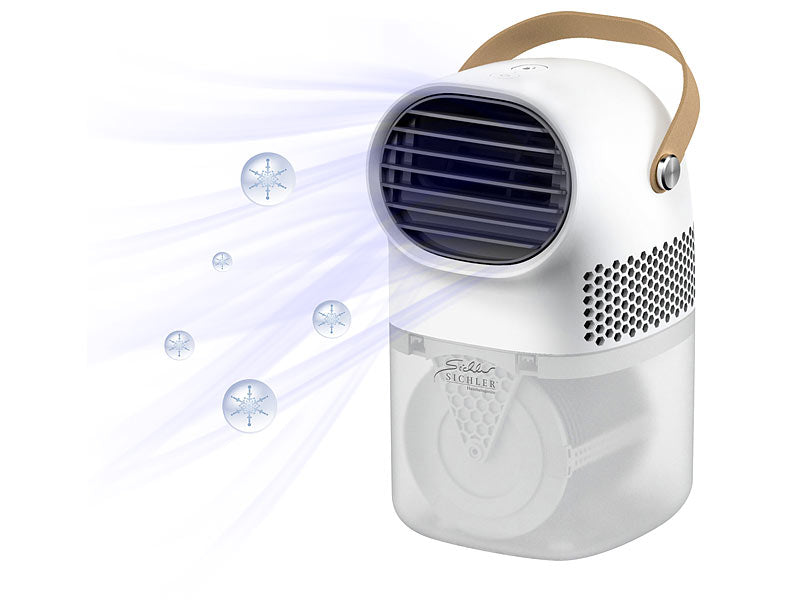 3in1-Tisch-Luftwäscher, -befeuchter, -kühler mit Aroma-Funktion, 750ml