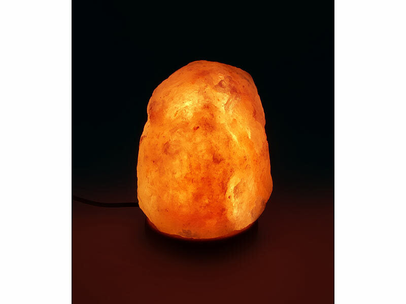 Kleine LED-Salzkristall-Lampe mit USB-Betrieb, 700 - 900 g
