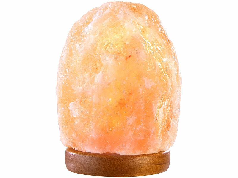 Kleine LED-Salzkristall-Lampe mit USB-Betrieb, 700 - 900 g