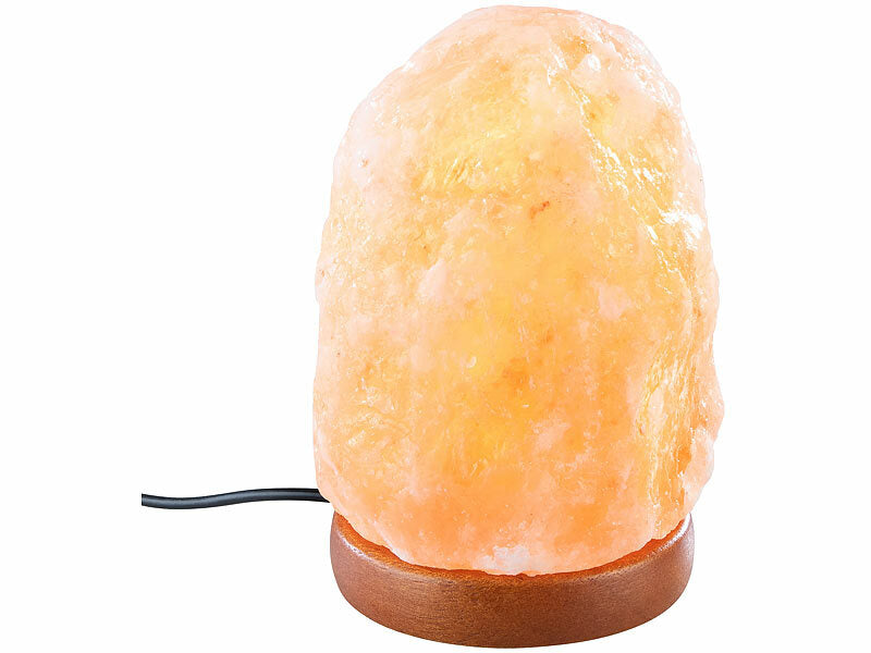 Kleine LED-Salzkristall-Lampe mit USB-Betrieb, 700 - 900 g