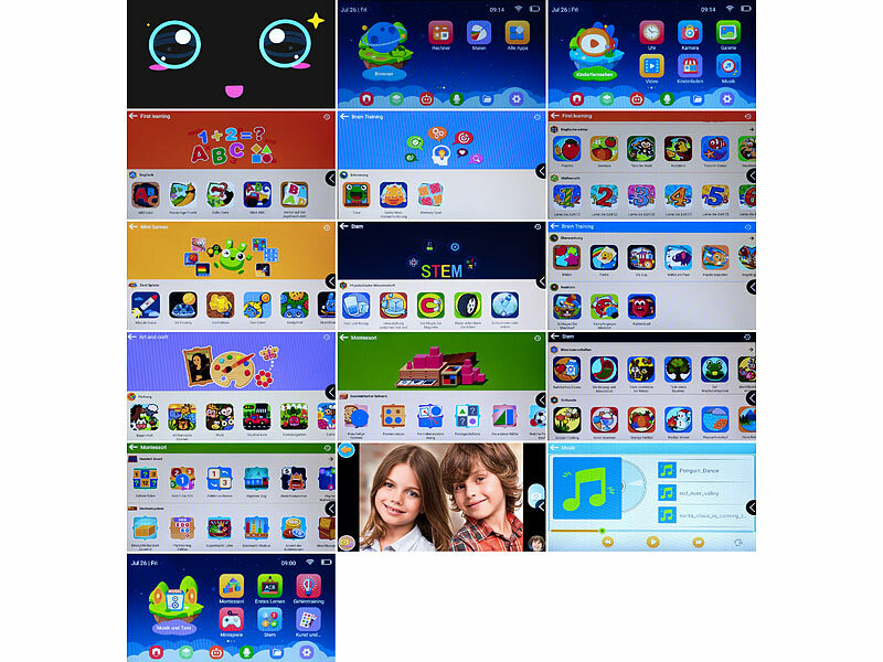 KI-Roboter für Kinder mit ChatGPT, 7"-Touchdisplay, Mikrofon, WLAN