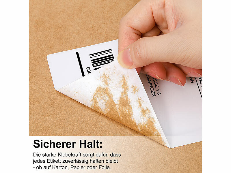 Thermodrucker-Versand-Etiketten, 100x150 mm, selbstklebend, 500 Blatt
