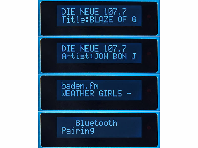 Digitales DAB+/FM-Baustellenradio, Bluetooth, 80 Watt, IP54, Akku