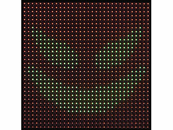 Luminea Digitales, programmierbares LED-Display, 32 x 32 LEDs, App, USB