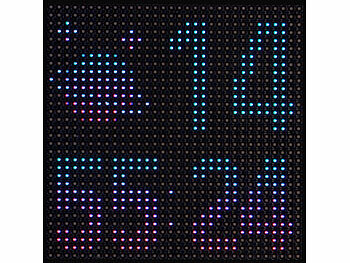 Luminea Digitales, programmierbares LED-Display, 32 x 32 LEDs, App, USB