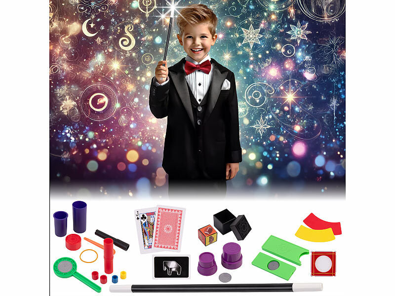 Mini-Zaubertrick-Set mit 48 tollen Zaubertricks für Kinder