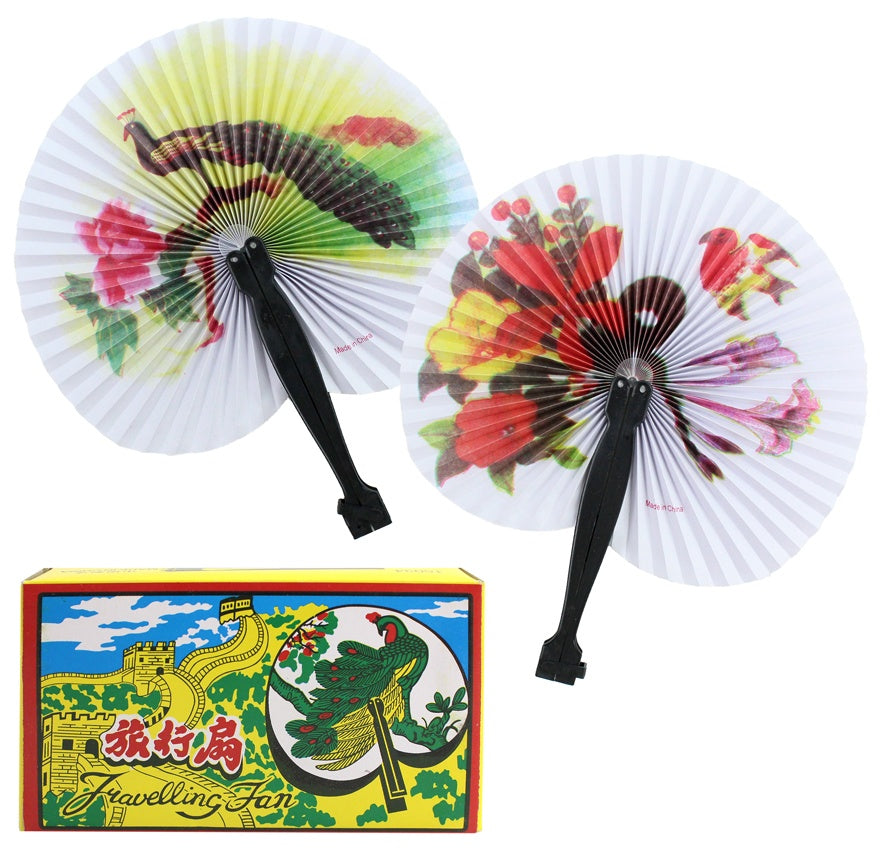 Fächer Papierfächer mit Plastikgriff ca 24x20,5cm | #Elektroniktrade.ch#