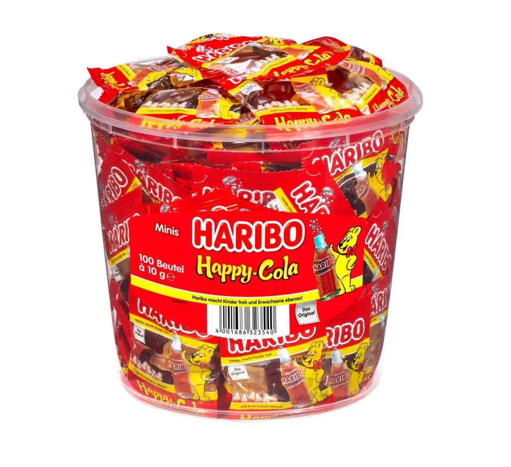 100 x Haribo "Happy-Cola Minis" á 10g