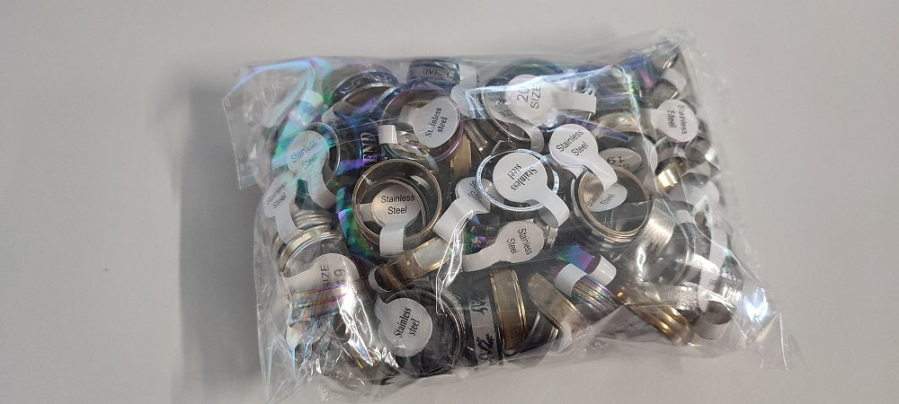 Männer/Frauen Ringe aus Edelstahl 25 Stk