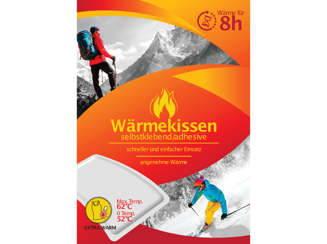 Wärmekissen, Wirkung hält bis zu 8 Stunden an, 10x13 cm gegen Muskelkrämpfe, Rücken- & Gliederschmerzen | #Elektroniktrade.ch#