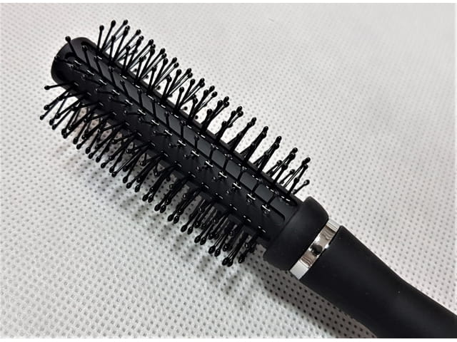 Schwarze Haarbürste Rund 17x4cm