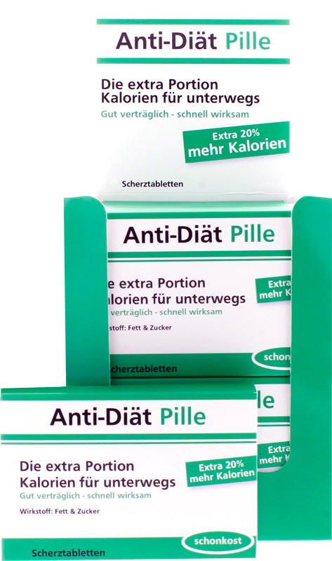 Scherztabletten Anti-Diät Pille