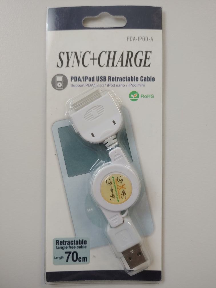 Lade & Datenkabel ausziehbar für iPhone 3/4/4s | #Elektroniktrade.ch#