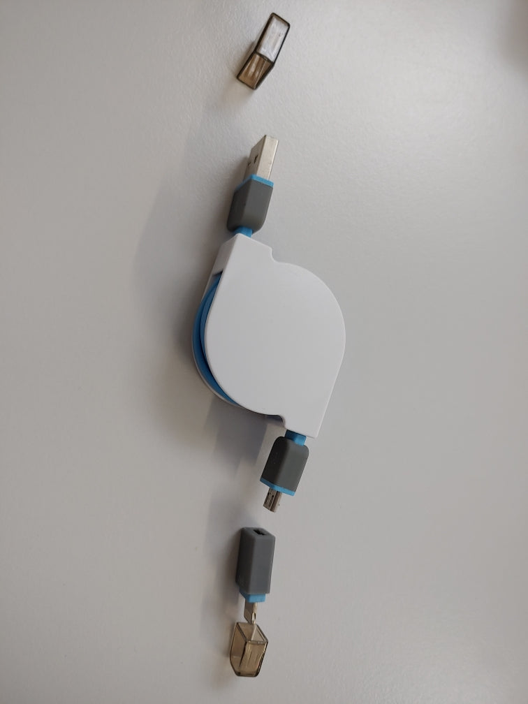 2in1 Ausziehbares Daten & Ladekabel für iPhone/Samsung und viele mehr | #Elektroniktrade.ch#