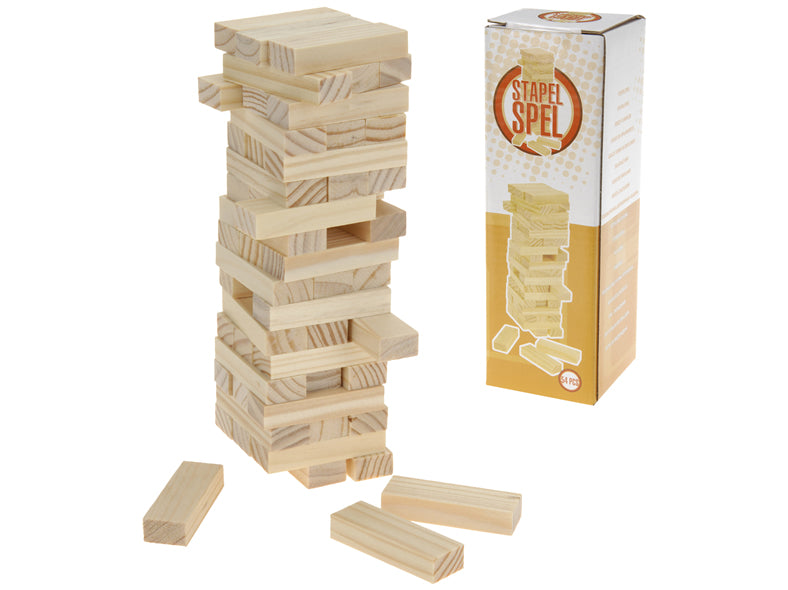 Holzbausteine Stapelspiel im Farbkarton | #Elektroniktrade.ch#