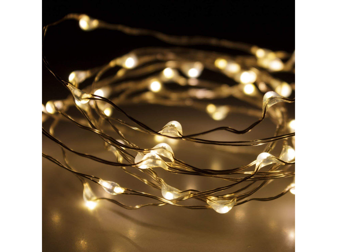LED Wasserfall Silberdraht Beleuchtung für Innen & Außen 40 LED | #Elektroniktrade.ch#