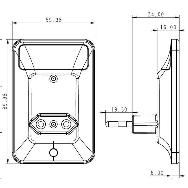 Blulaxa 0,3-W-LED-Orientierungslicht-/Nachtlicht MOON, Dämmerungssensor, Netzbetrieb, 1900 K