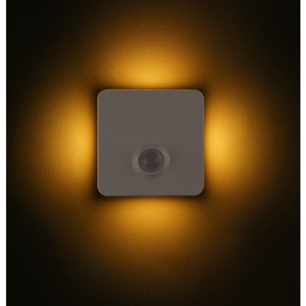 Blulaxa 0,7-W-LED-Orientierungslicht-/Nachtlicht SATURN, Bewegungs-/Dämmerungssensor, Netzbetrieb