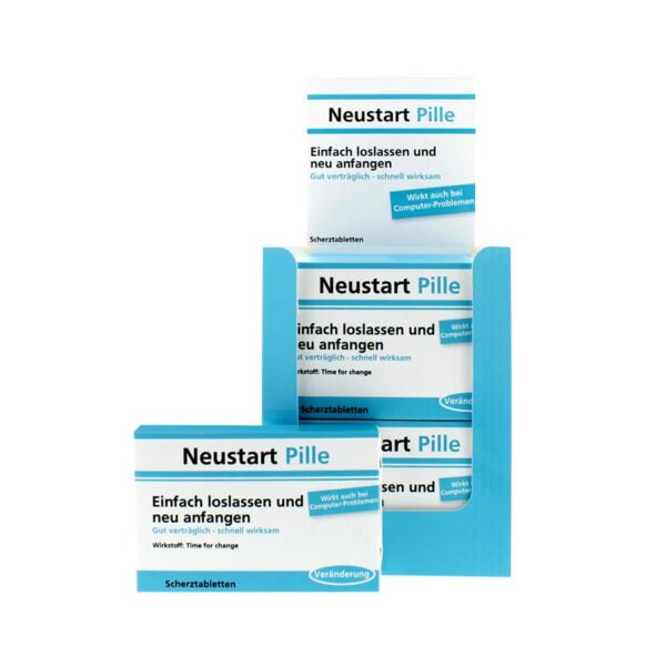 Scherztabletten Neustart-Pille