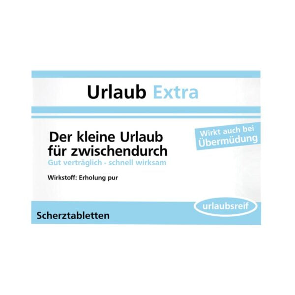 Scherztabletten Urlaub Extra