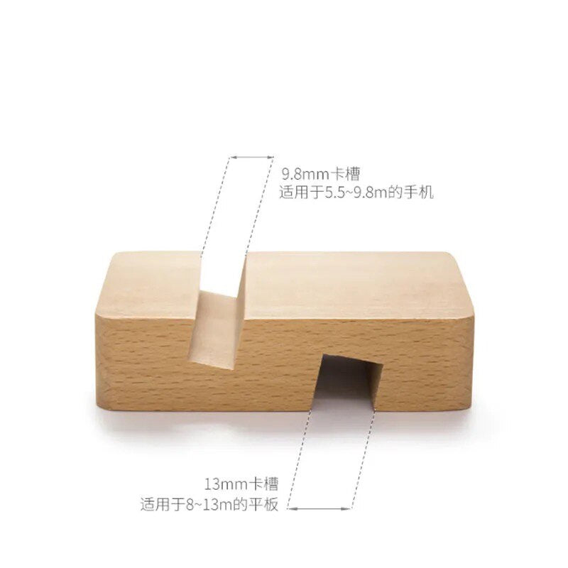 Universal Holz Smartphone Tablet Halter
