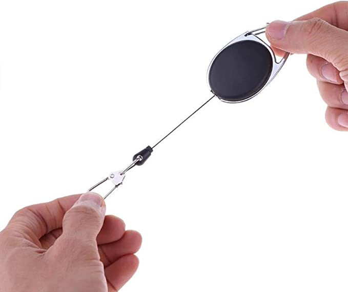 Schlüsselanhänger Ausziehbar Key mit Extra Starker Feder