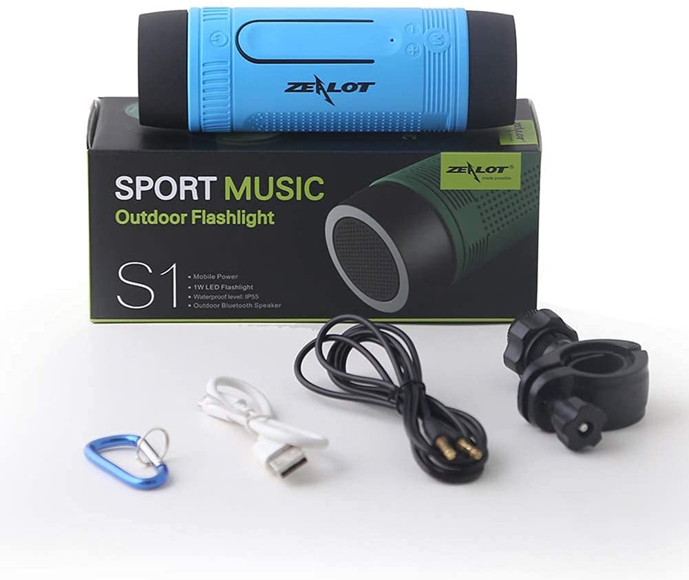 Zealot Bluetooth Lautsprecher mit Taschenlampe und Powerbank