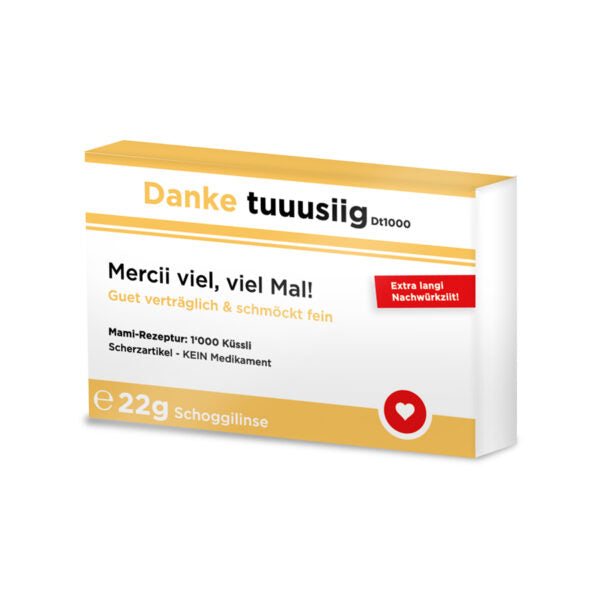 Scherztabletten Danke tuuusiig-Pille