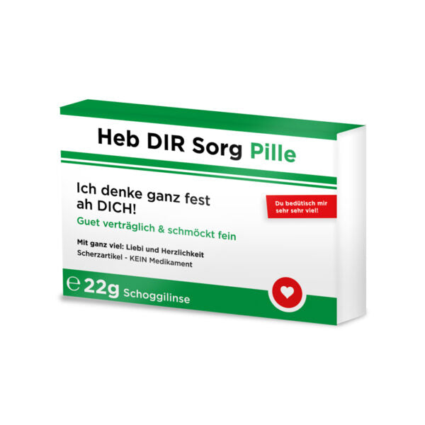 Scherztabletten Heb dir Sorg Pille