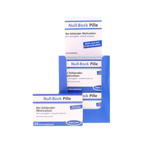 Scherztabletten Null bock Pille
