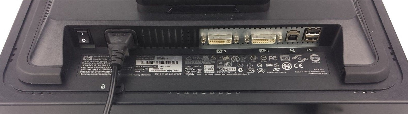 Business Monitor HP LP1925/LP1965 19 Zoll