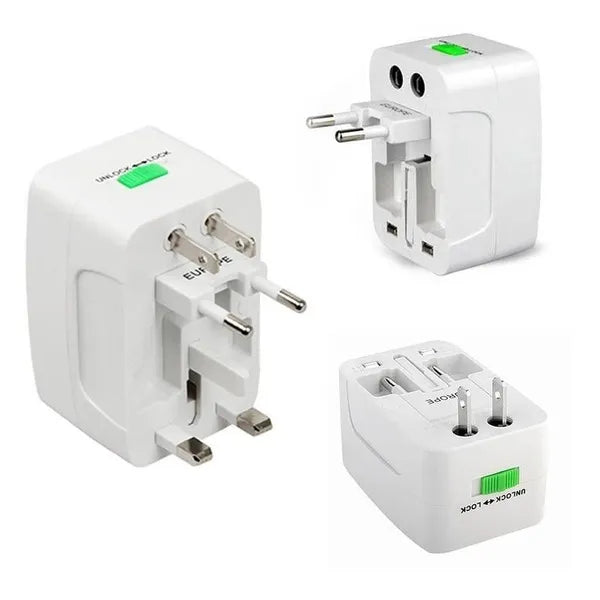 EU Europa & Universal AC Power Travel Adapter