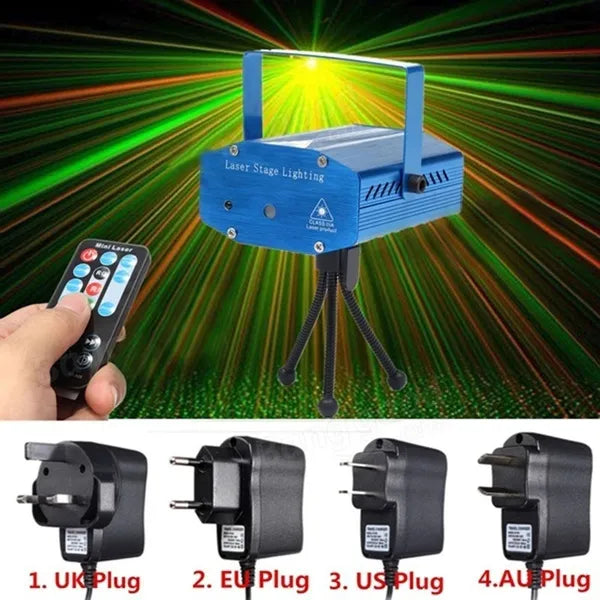 Laserprojektor Bühnenbeleuchtung Mini-LED-Beleuchtung in Blau.