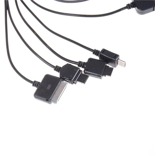 Universal 10 in 1 USB Multi Charger Einziehbares Telefonkabel für Mobiltelefone - Star Produkte