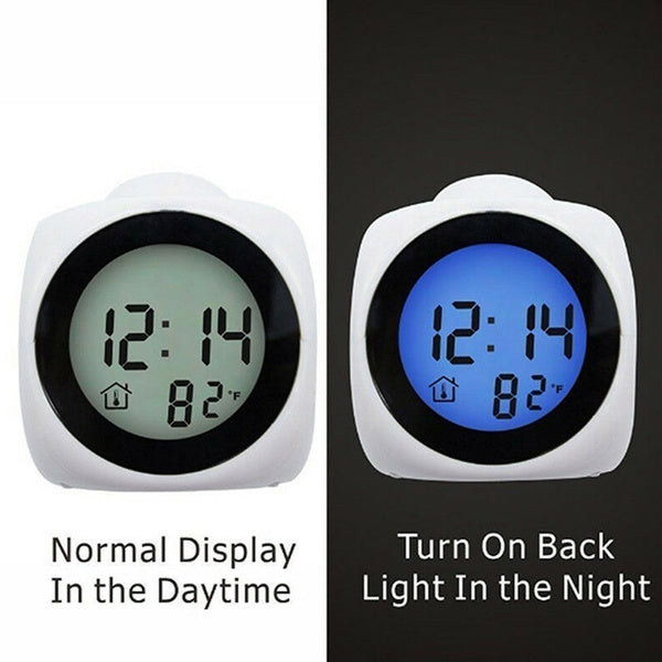 Multifunktions-Digitalwecker mit Sprach gesteuerter LED-Projektionstemperatur