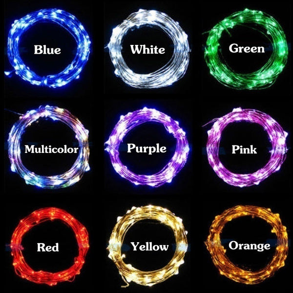 USB Lichtdraht 20m mit 200 Leds - Blaues Licht