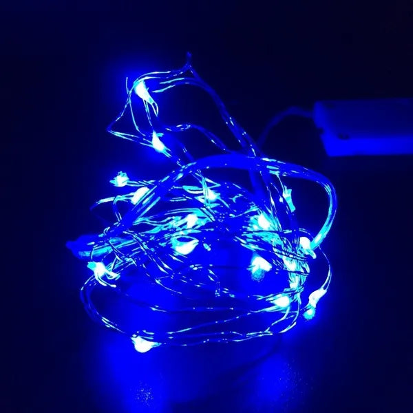 USB Lichtdraht 20m mit 200 Leds - Blaues Licht
