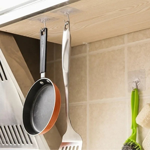 Genialer Selbstklebe Wandhaken Transparenter Halter