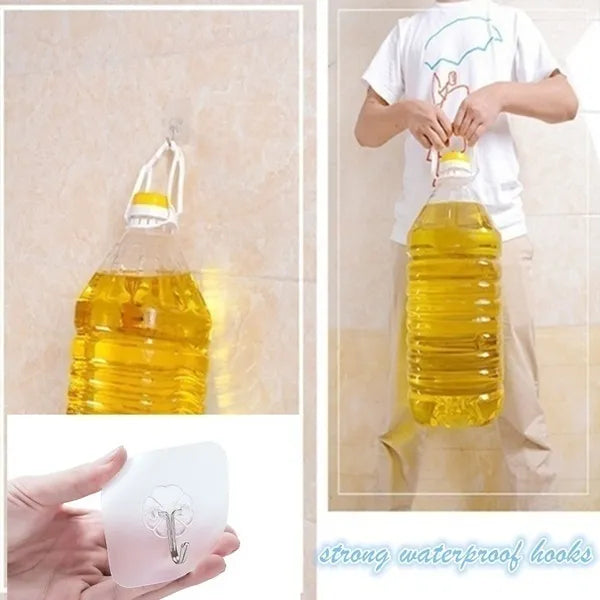 Genialer Selbstklebe Wandhaken Transparenter Halter