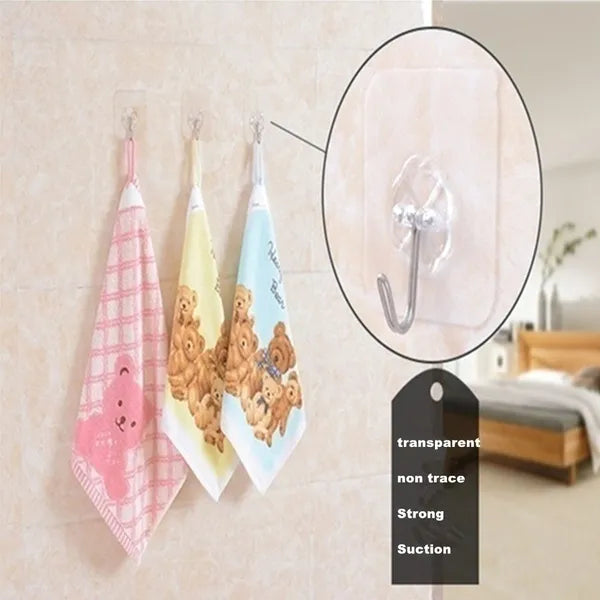 Genialer Selbstklebe Wandhaken Transparenter Halter