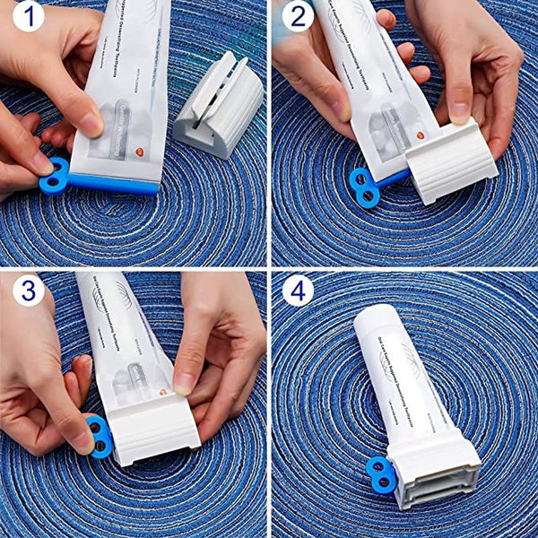 Tubenquetscher für Zahnpasta und mehr in Blau