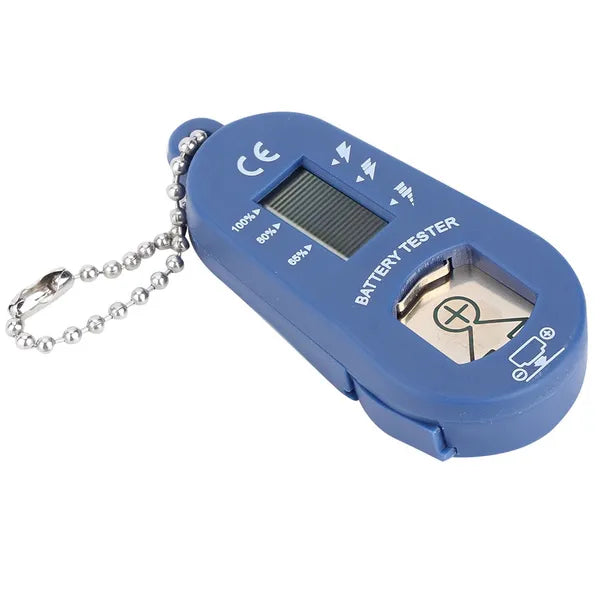 Mini-Hörgerät-Batterietester in Blau