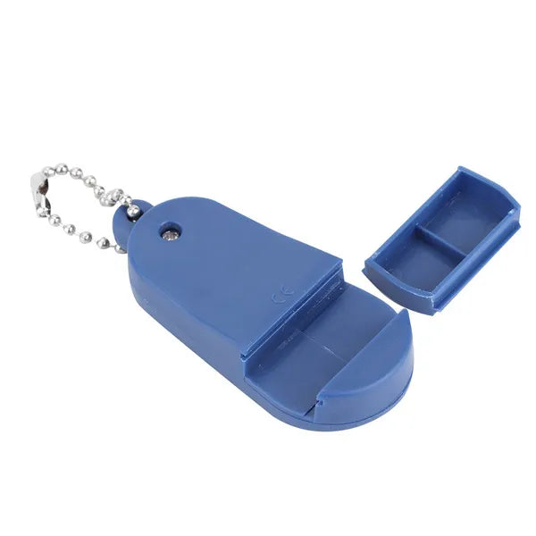 Mini-Hörgerät-Batterietester in Blau