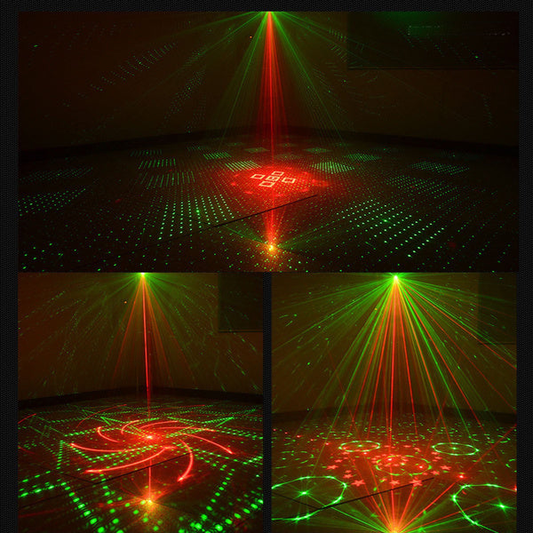 Laser Bühnenlicht RGB LED Projektor Disco Lampe mit 120 Muster