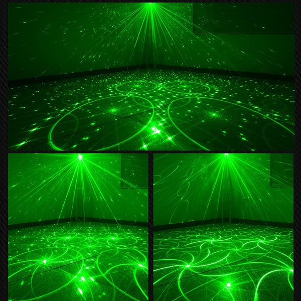 Laser Bühnenlicht RGB LED Projektor Disco Lampe mit 120 Muster