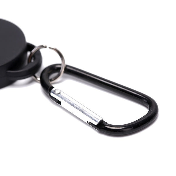 60cm Nylon Schnur Schlüsselanhänger ausziehbar mit Karabiner