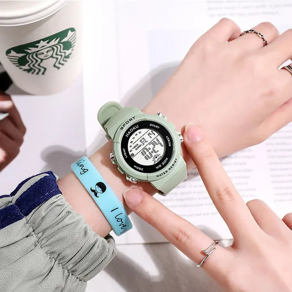 Digitale Sport Kinder Uhr in Blau