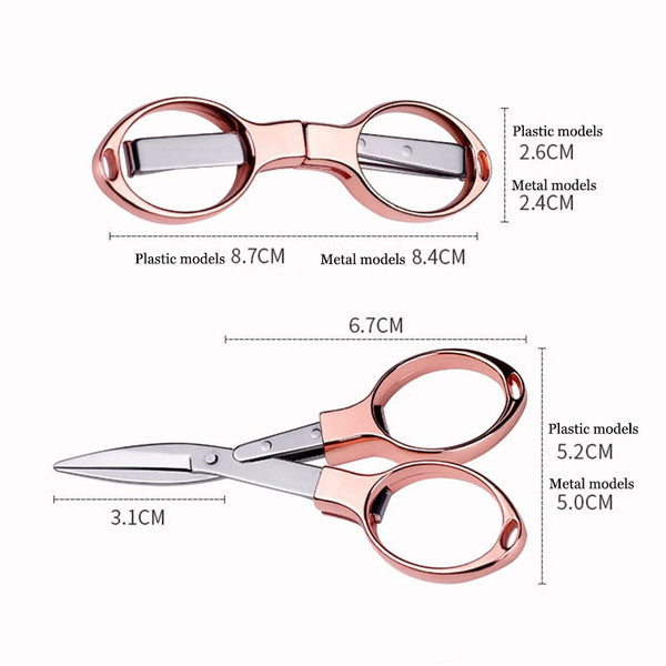 Faltbare klappscherre in Rose Gold