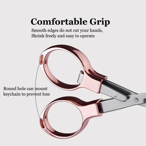 Faltbare klappscherre in Rose Gold