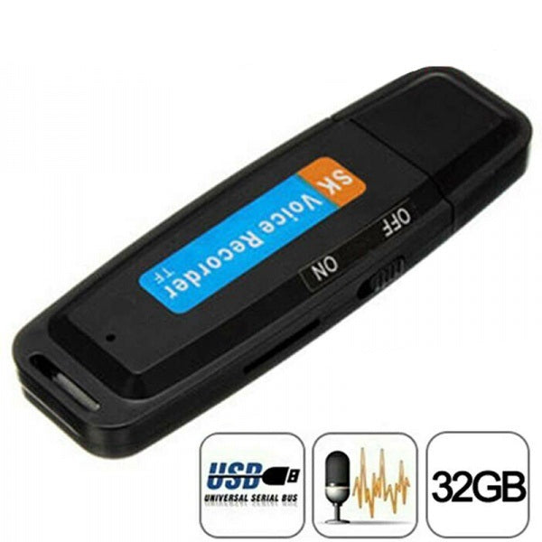 USB Voice Audio Recorder Stick mit MicroSD Slot